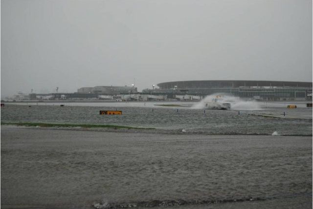 LaGuardia in the middle of Sandy's surges